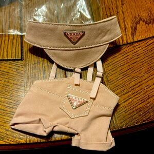 Labubu Outfit Baby Pink overalls and matching Hat UNUSED